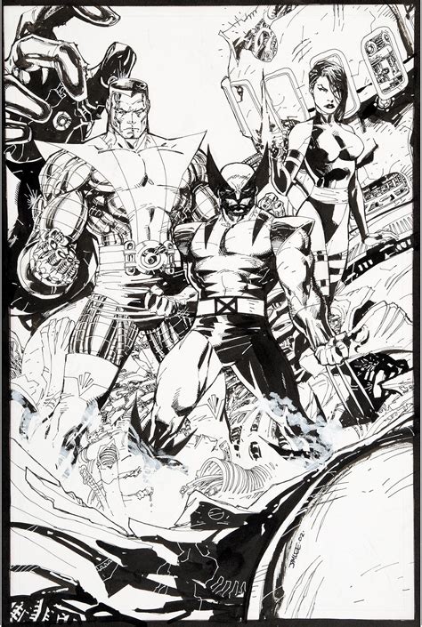 X Men By Jim Lee Marvel Dc Marvel Comics Arte Dc Comics Comic Book