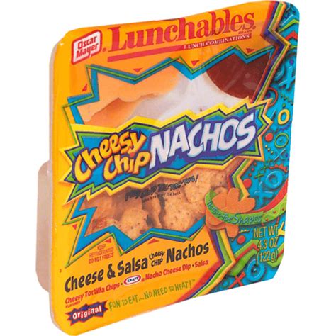 Lunchables Lunch Combinations Cheesy Chip Nachos Tic Tac Toe Shapes Shop Baeslers Market