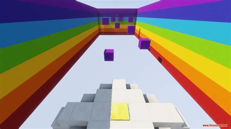 The Rainbow Parkour Map 1122112 For Minecraft 9minecraftnet