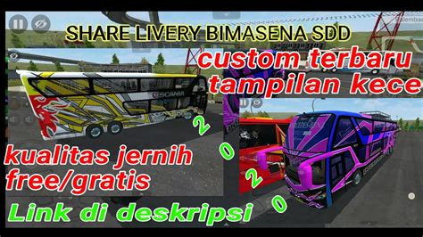 Skin livery bussid bimasena sdd polos : Livery bimasena SDD custom terbaru ( Bussid) bus simulator ...