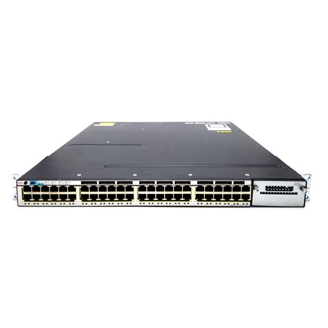 Cisco WS-C3750X-48PF-L 48 Port Gigabit Ethernet PoE+ Switch C3KX-PWR ...