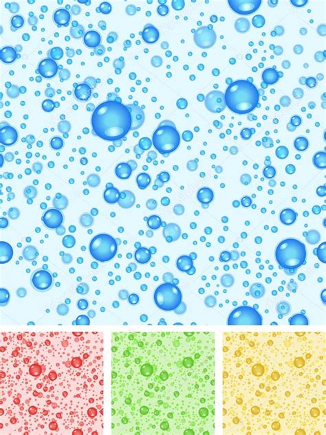 Seamless Water Bubbles Background — Stock Vector © Benchyb 23505005