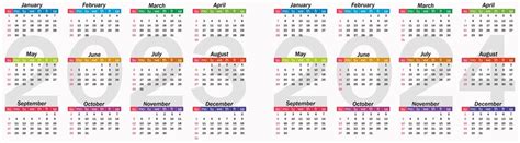 Premium Vector Calendar 2023 And 2024 Yearly Week Starts On Sunday