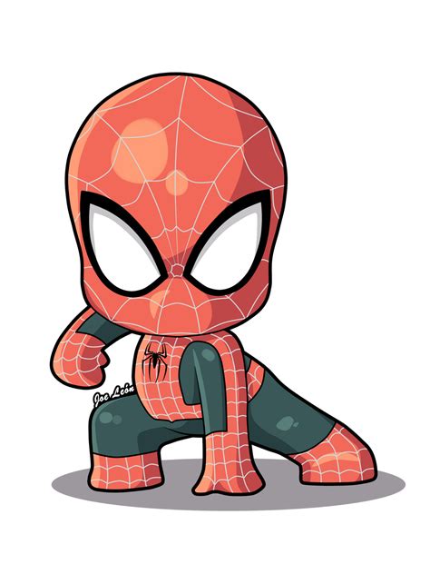 Chibi Spidey By Joeleon On Deviantart In 2023 Spiderman Drawing