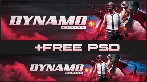 Pubg Channel Art For Youtube In Photoshop Free Psd Youtube