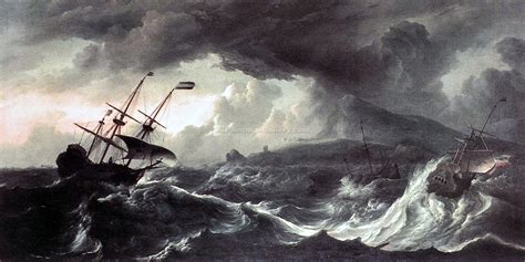 Ships Running Aground In A Storm By Ludolf Backhuysen Art Shop Online