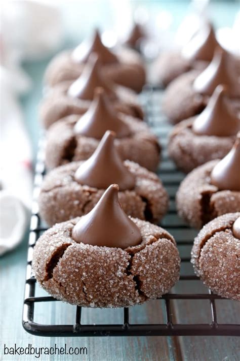 These rich chocolate cookies are covered in christmas sprinkles and topped with a hershey's kiss! The 25+ Best Thumbprint Cookies - Saving Room for Dessert