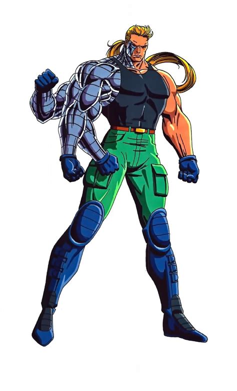An Image Of A Man In Green And Blue Armor With His Hands Out To The Side