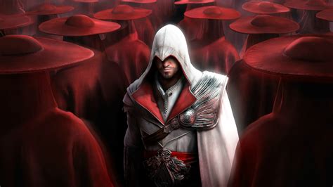 Wallpaper Red Assassins Creed Assassins Creed 2 Ezio Auditore Da