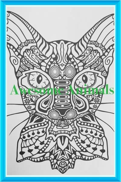 Awesome Animals And The Bizarre Coloring Book For Adults