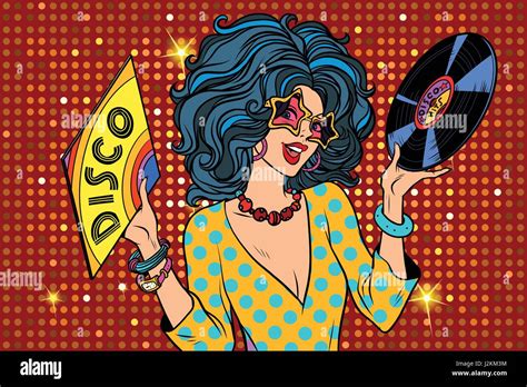 Disco Diva Retro Lady Stock Vector Image And Art Alamy