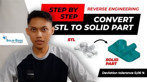 Convert Stl To Solid Part Reverse Engineering Solid Edge 2022