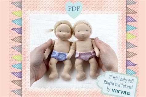 718 Cm Waldorf Baby Doll Pdf Pattern And Tutorial 1392312 Fabric