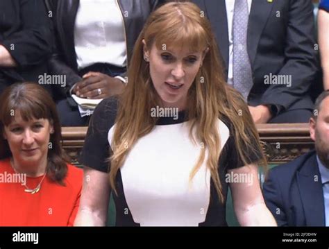 Deputy Labour Leader Angela Rayner Speaks During Prime Minister S Questions In The House Of