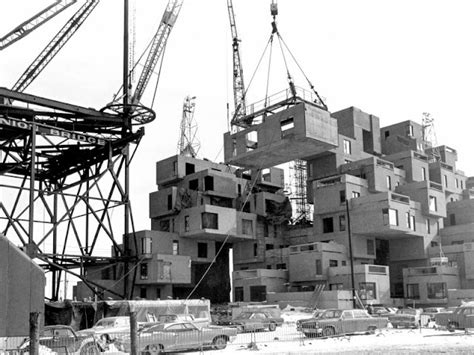 Rare Photographs Of The Construction Of Habitat 67 The Most