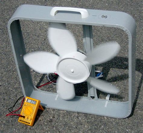 Box Fan Wind Turbine