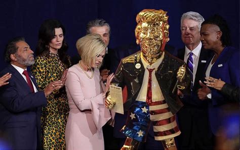 Did Evangelical Leaders Pray Over The Golden Trump Statue At Cpac