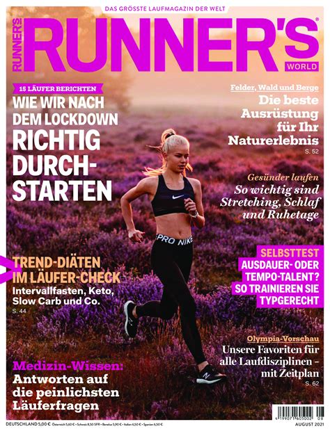Runners World Aktuelle Ausgabe 2021 08 — Download