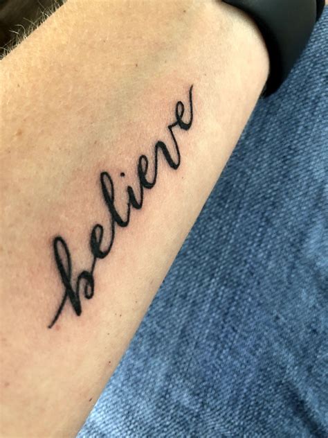 Believe Tattoo Believetattoo Believe Faith