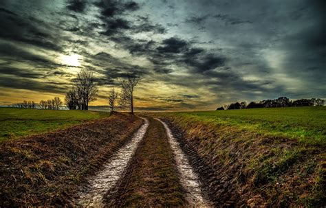 Fondos De Pantalla Camino De Tierra Barro Cielo Paisaje Al Aire