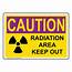 OSHA RADIATION CAUTION Radiation Area Sign ORE 5445 Process Hazards