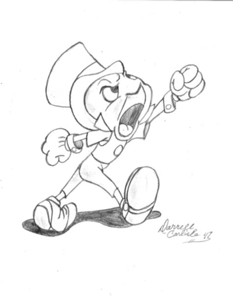 Jiminy Cricket Sketch At Explore Collection Of