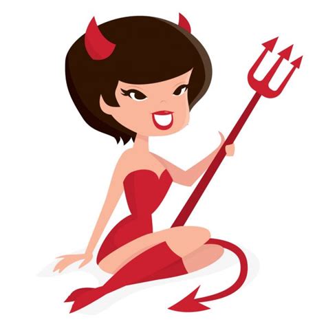 Devil Girl Stock Vectors Royalty Free Devil Girl Illustrations