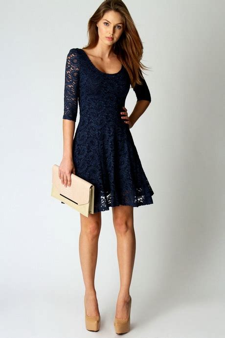 Lace Cocktail Dress With Sleeves