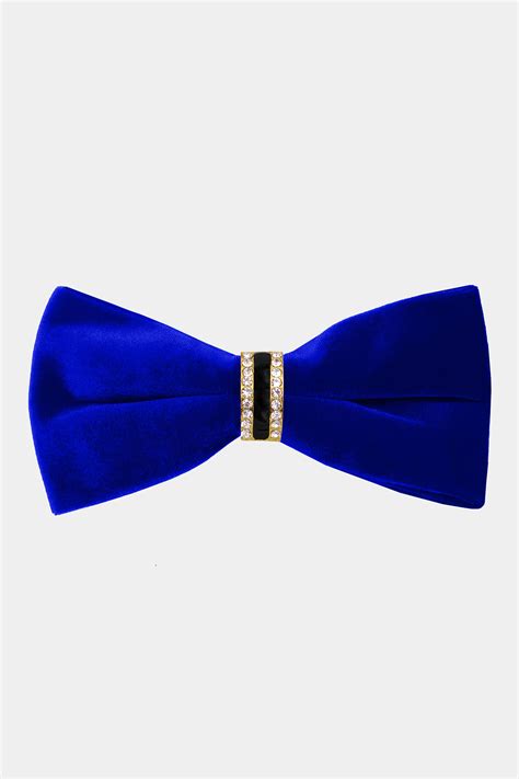 Royal Blue Velvet Bow Tie Gentlemans Guru