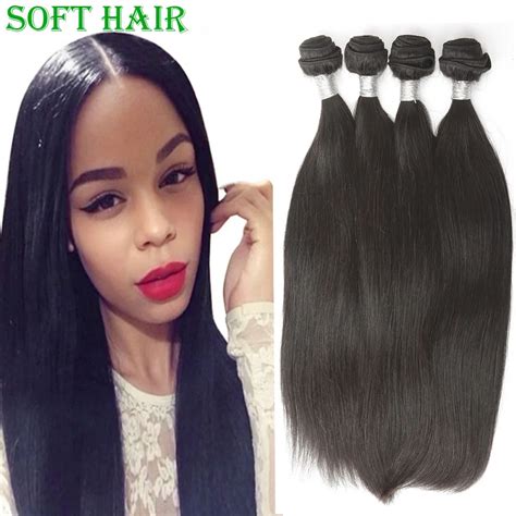 Indian Virgin Hair Straight 4pcslot Indian Remy Hair Extensions Indian