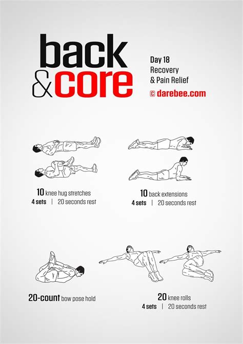 Back And Core 30 Day Program By Darebee Effective Ab Workouts
