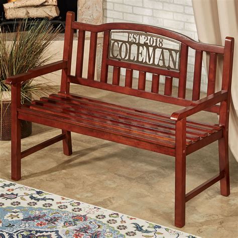 Stonehill Personalized Outdoor Bench