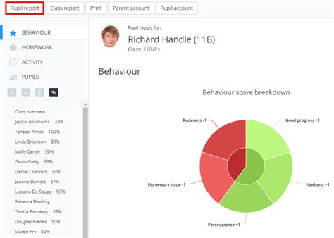 How To View A Pupils Individual Report Classcharts