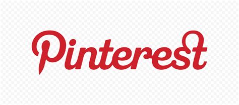 Red Trademark Pinterest Brand Text Logo Vector Citypng