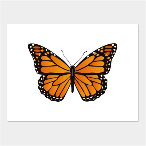 Monarch Butterfly Art Print Butterfly Illustration Archival 4d2