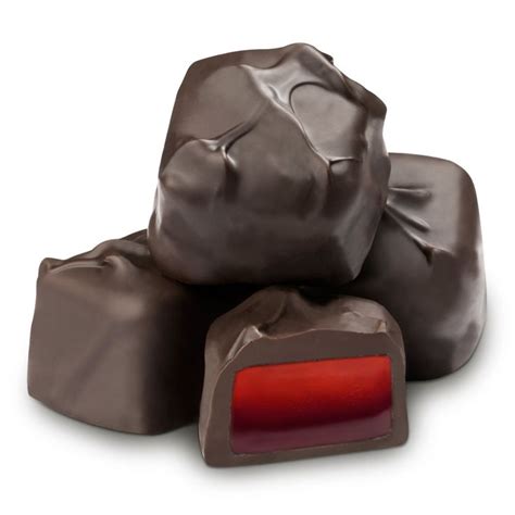 Dark Chocolate Covered Raspberry Jelly Candy Sticks 105ounce T Box