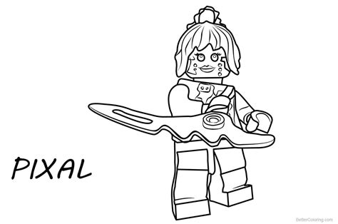 Pixal From Lego Ninjago Coloring Pages Free Printable Coloring Pages