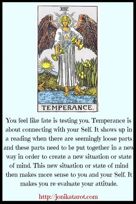 Temperance Tarot Card Meaning Feelings Mercy Microblog Diaporama