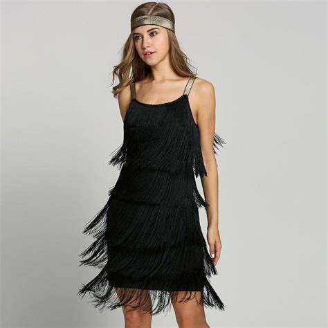 Gatsby Tassels Fringe Dress Great Gatsby Dresses Gatsby Party Outfit
