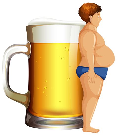 a man with beer belly 294699 vector art at vecteezy
