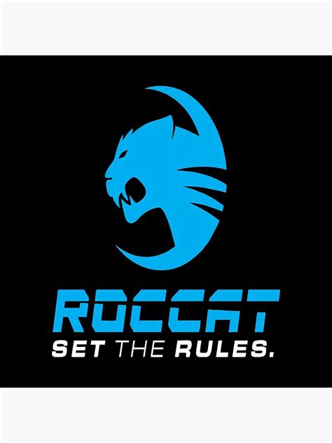 Sale Roccat Logo Poster For Sale By Adrolik Redbubble
