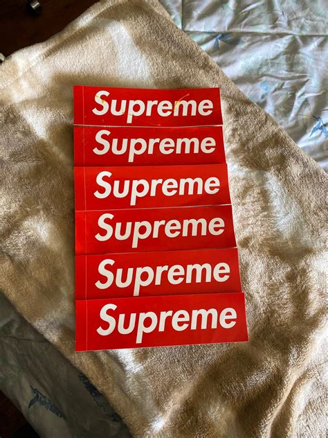 Supreme Supreme Box Logo Stickers X6 Grailed
