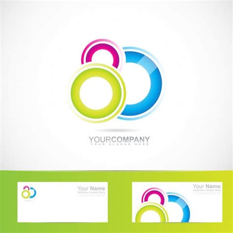 489 Abstract Colored Circles Logo Vector Images Depositphotos