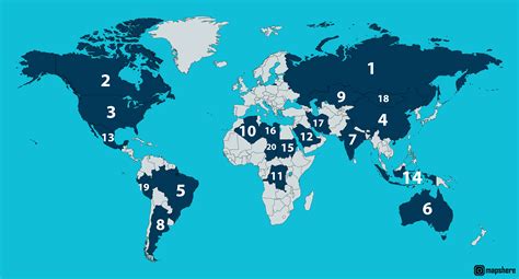 What Is The Largest Country In The World The 7 Continents Of The World