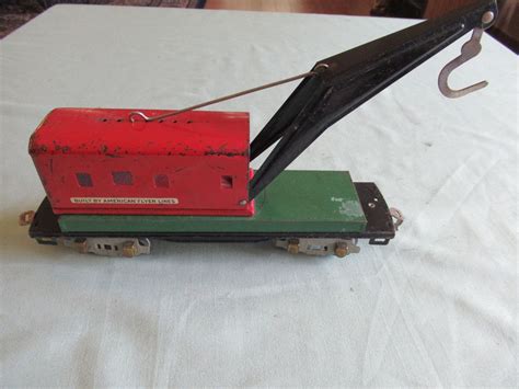 Pin on auto replacement parts : American Flyer "O" Gauge Pre War Crane Car | Crane car, Crane, Car