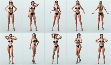 Z Muscular Beauty Shape And Pose Mega Set For Genesis 8 And 81 Female Daz 3d