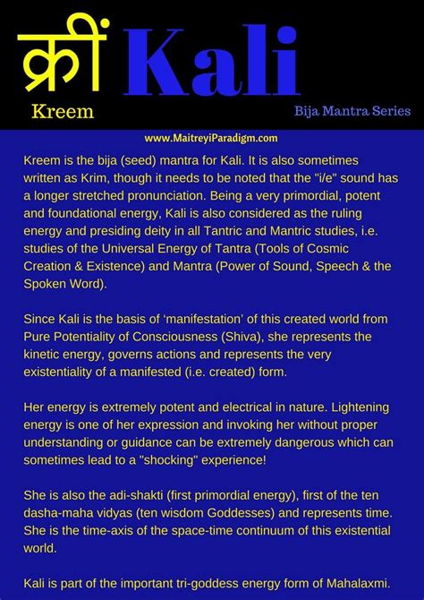 Goddess Kali Mantra And Rituals For Awakening Your Inner Power Artofit