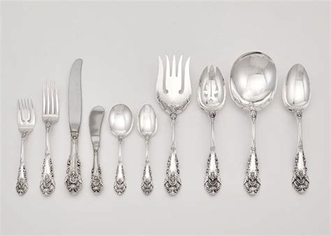 Wallace Sterling Silver Sir Christopher Pattern Flatware Service