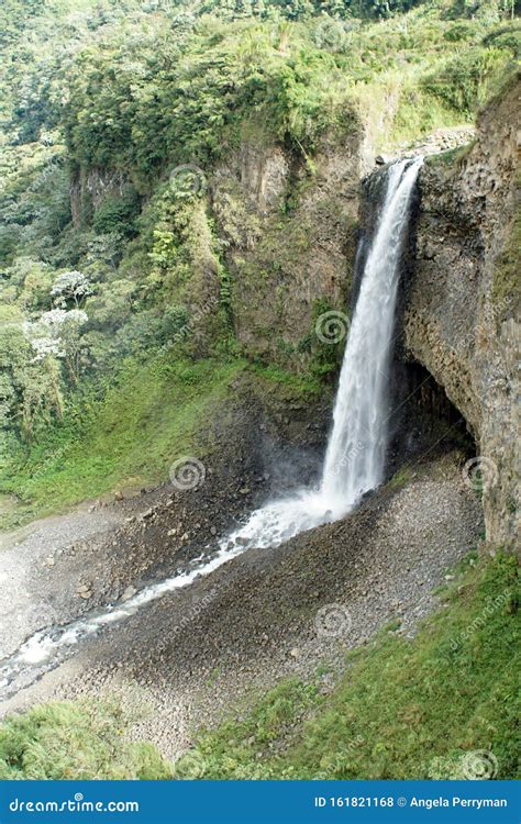 Waterfall In A Gorge Stock Photo Image Of Stream Green 161821168