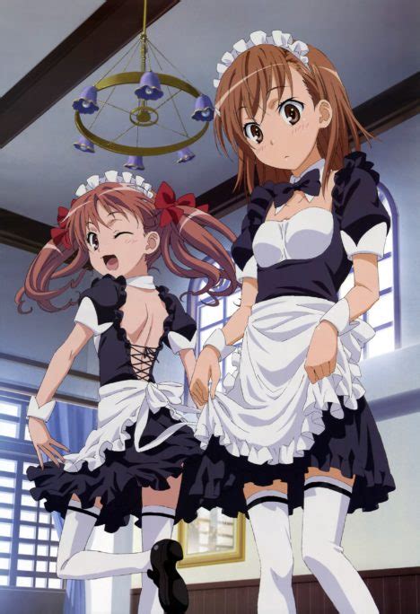 Mikoto And Kuroko Maid Squad Sankaku Complex